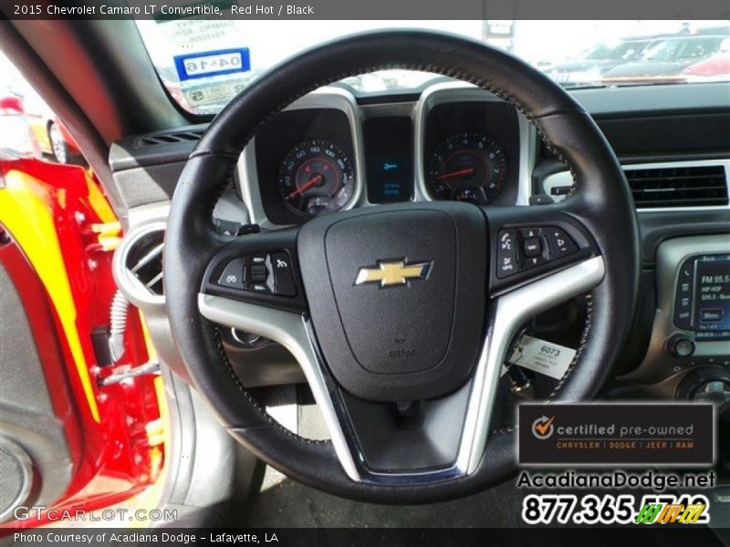 Red Hot / Black 2015 Chevrolet Camaro LT Convertible