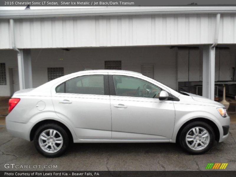 Silver Ice Metallic / Jet Black/Dark Titanium 2016 Chevrolet Sonic LT Sedan