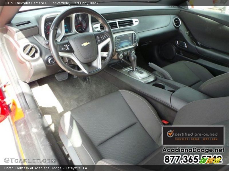 Red Hot / Black 2015 Chevrolet Camaro LT Convertible