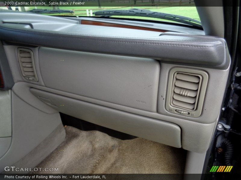 Sable Black / Pewter 2003 Cadillac Escalade