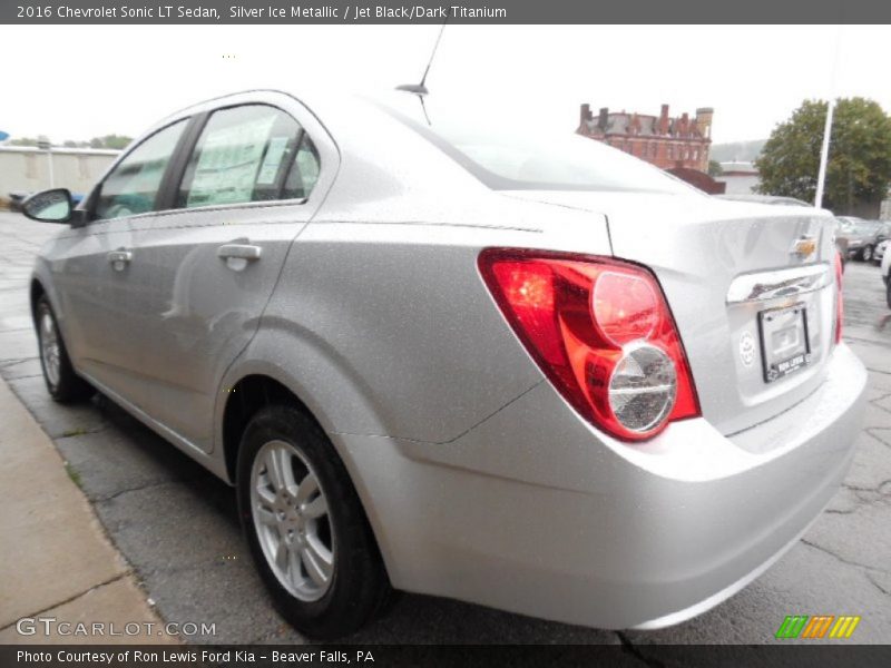 Silver Ice Metallic / Jet Black/Dark Titanium 2016 Chevrolet Sonic LT Sedan