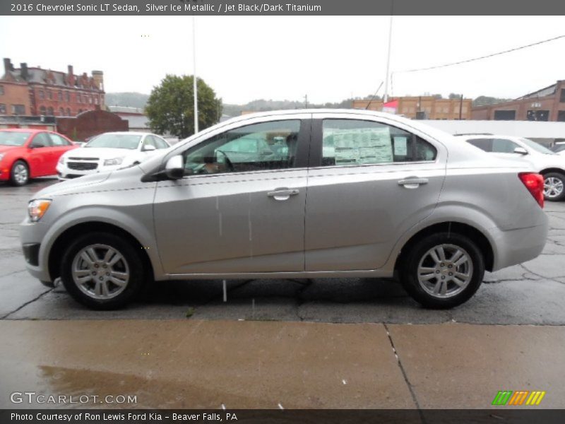 Silver Ice Metallic / Jet Black/Dark Titanium 2016 Chevrolet Sonic LT Sedan