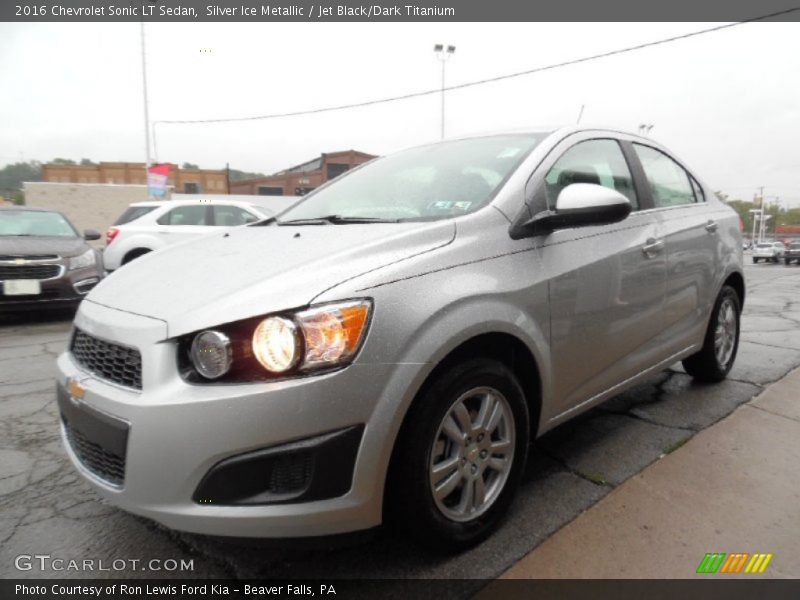 Silver Ice Metallic / Jet Black/Dark Titanium 2016 Chevrolet Sonic LT Sedan