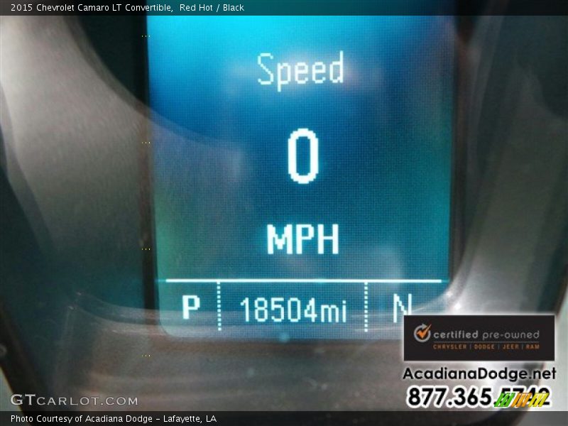 Red Hot / Black 2015 Chevrolet Camaro LT Convertible