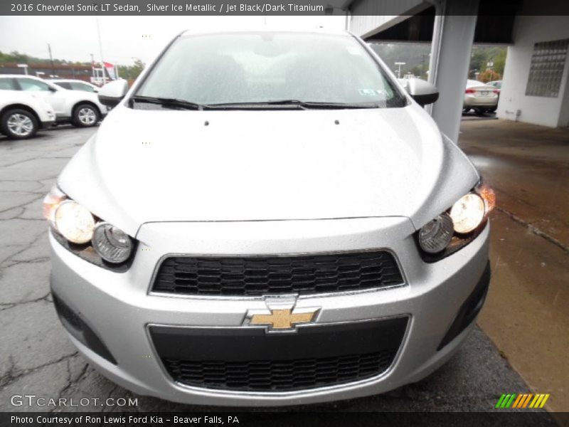 Silver Ice Metallic / Jet Black/Dark Titanium 2016 Chevrolet Sonic LT Sedan