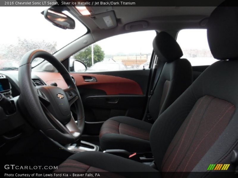 Silver Ice Metallic / Jet Black/Dark Titanium 2016 Chevrolet Sonic LT Sedan