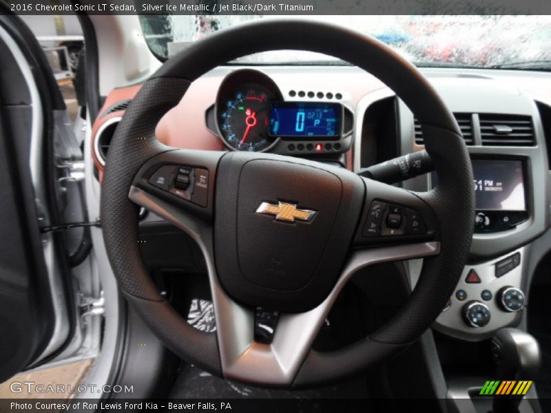 Silver Ice Metallic / Jet Black/Dark Titanium 2016 Chevrolet Sonic LT Sedan