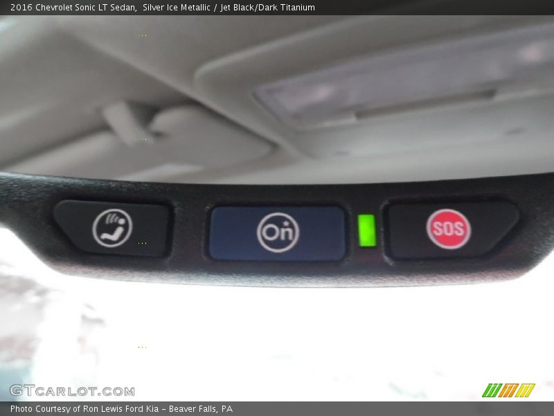 Silver Ice Metallic / Jet Black/Dark Titanium 2016 Chevrolet Sonic LT Sedan