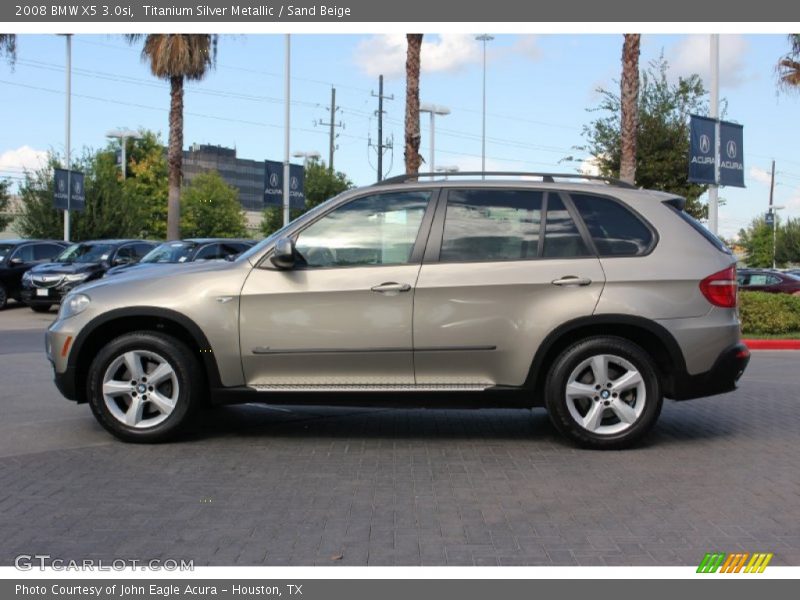 Titanium Silver Metallic / Sand Beige 2008 BMW X5 3.0si