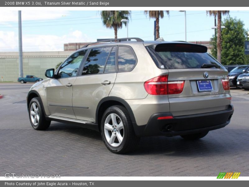 Titanium Silver Metallic / Sand Beige 2008 BMW X5 3.0si