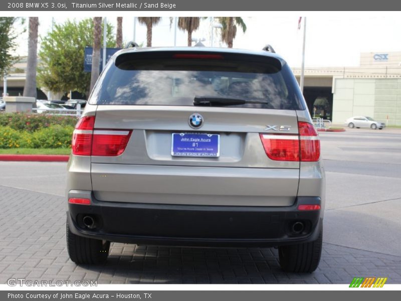 Titanium Silver Metallic / Sand Beige 2008 BMW X5 3.0si