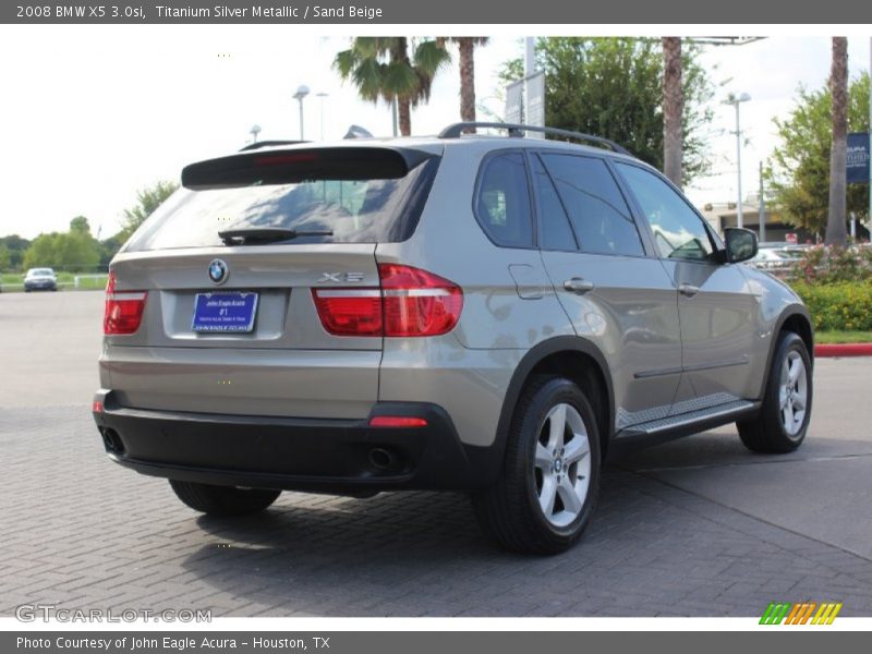 Titanium Silver Metallic / Sand Beige 2008 BMW X5 3.0si