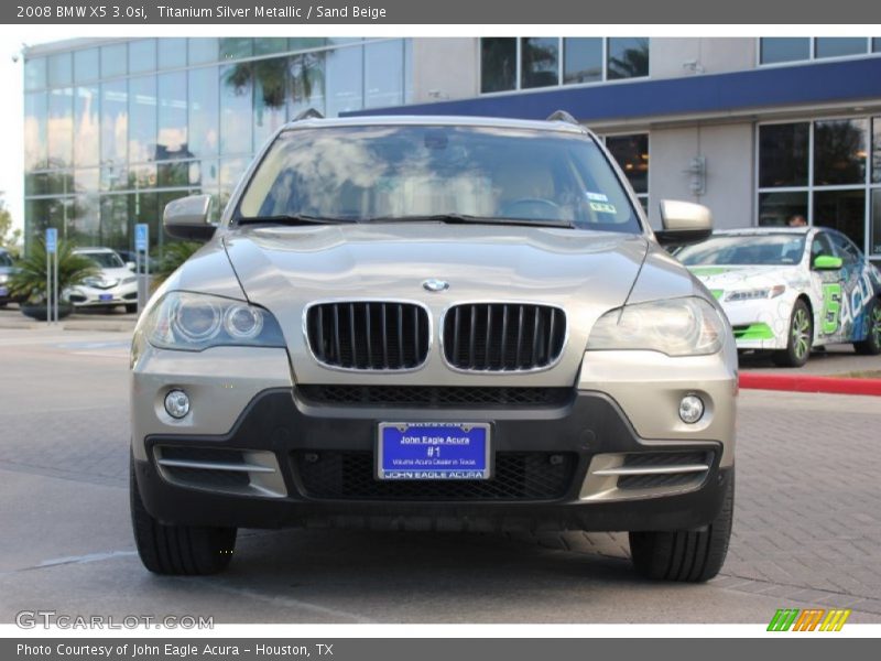 Titanium Silver Metallic / Sand Beige 2008 BMW X5 3.0si