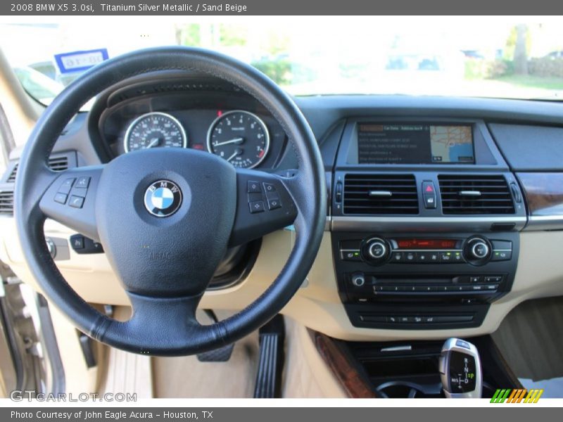 Titanium Silver Metallic / Sand Beige 2008 BMW X5 3.0si