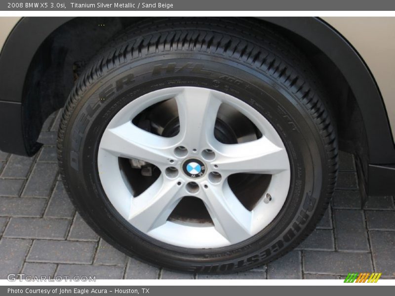 Titanium Silver Metallic / Sand Beige 2008 BMW X5 3.0si