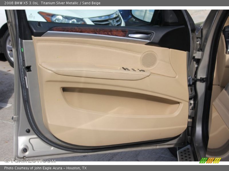 Titanium Silver Metallic / Sand Beige 2008 BMW X5 3.0si