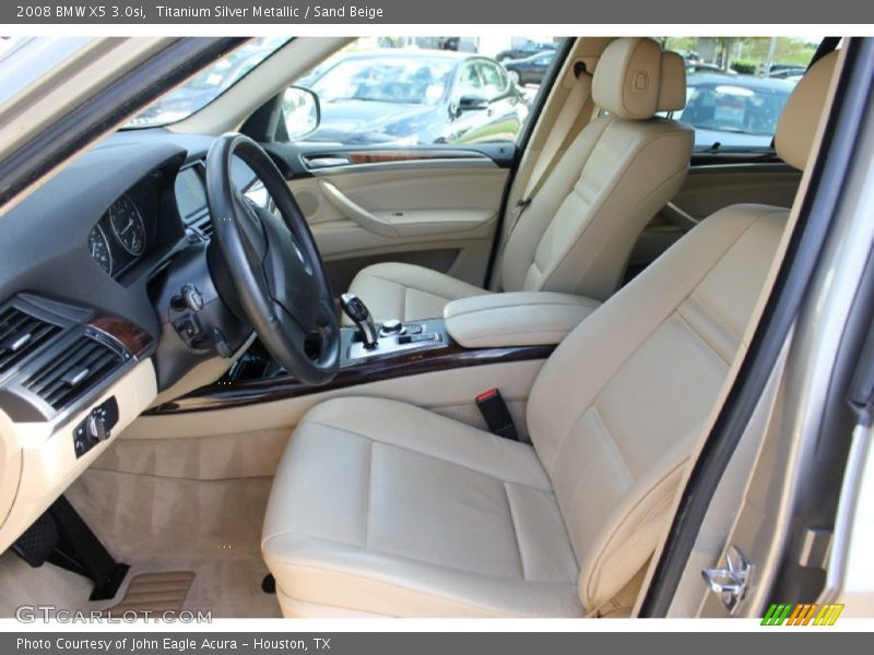 Titanium Silver Metallic / Sand Beige 2008 BMW X5 3.0si