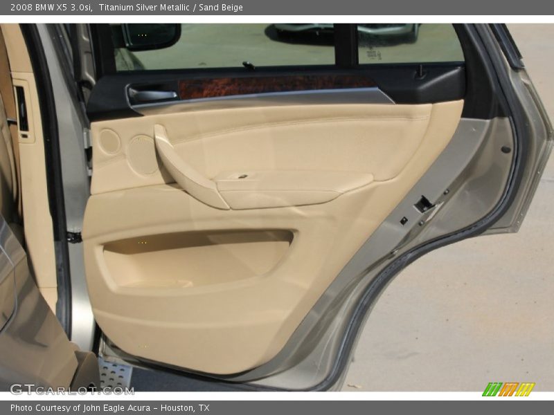 Titanium Silver Metallic / Sand Beige 2008 BMW X5 3.0si