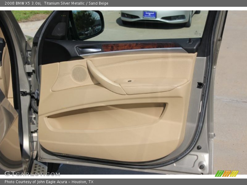 Titanium Silver Metallic / Sand Beige 2008 BMW X5 3.0si
