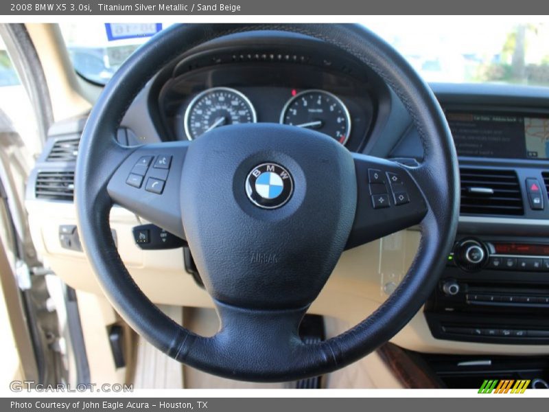 Titanium Silver Metallic / Sand Beige 2008 BMW X5 3.0si