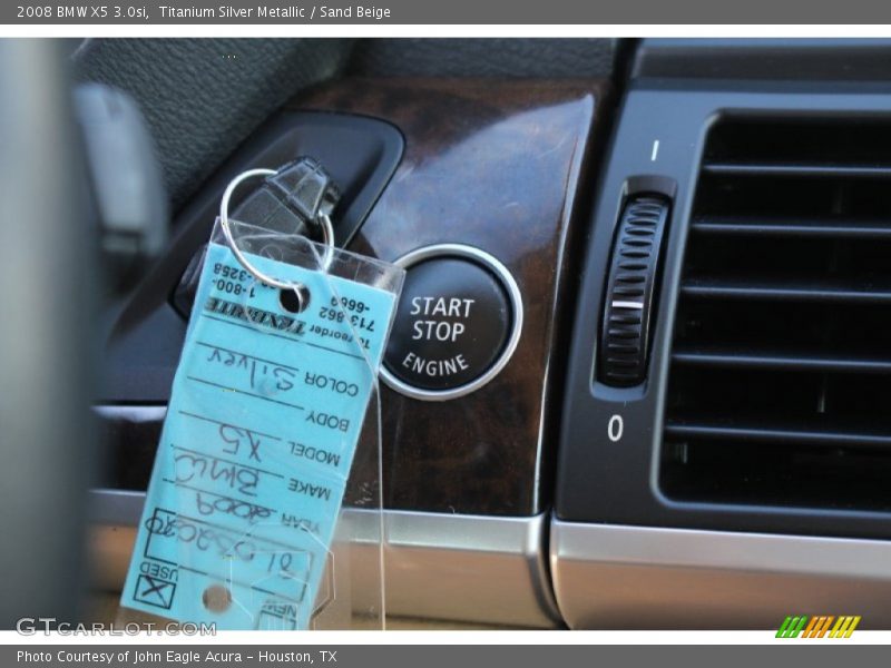 Titanium Silver Metallic / Sand Beige 2008 BMW X5 3.0si