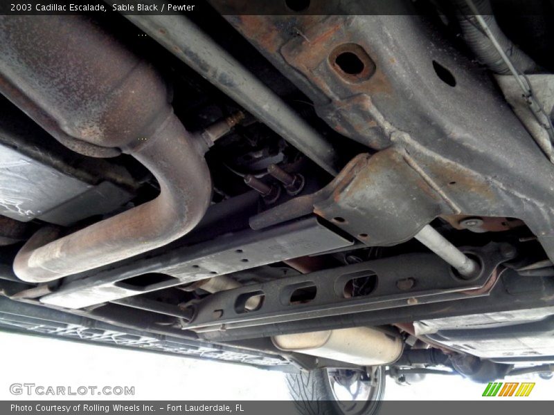 Undercarriage of 2003 Escalade 