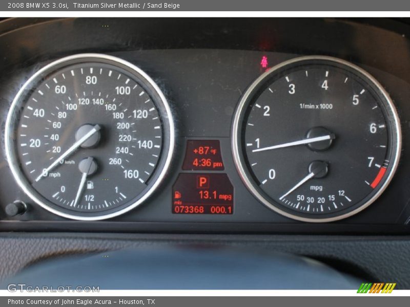 Titanium Silver Metallic / Sand Beige 2008 BMW X5 3.0si