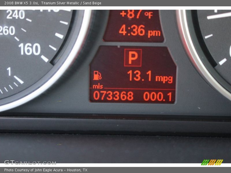 Titanium Silver Metallic / Sand Beige 2008 BMW X5 3.0si