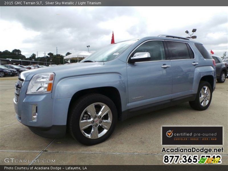 Silver Sky Metallic / Light Titanium 2015 GMC Terrain SLT