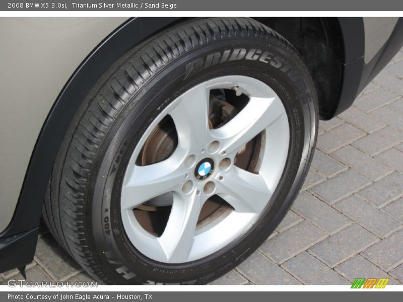 Titanium Silver Metallic / Sand Beige 2008 BMW X5 3.0si
