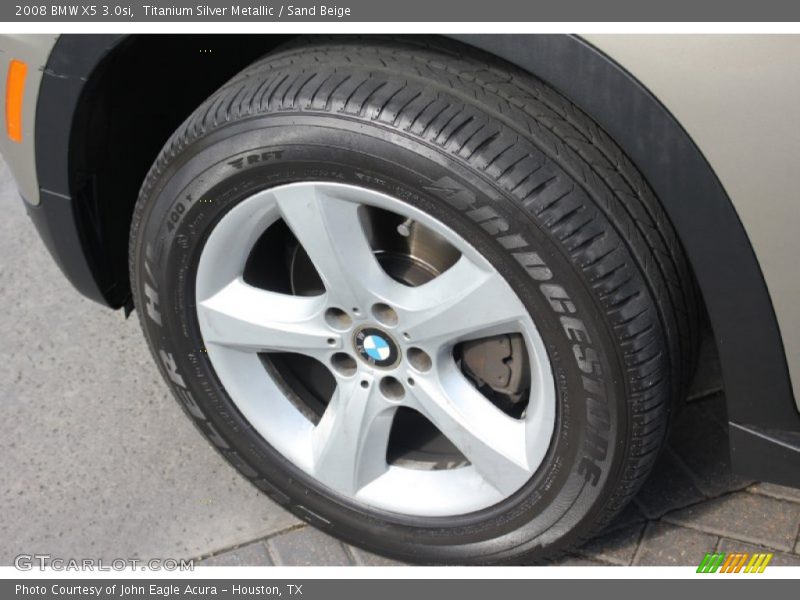 Titanium Silver Metallic / Sand Beige 2008 BMW X5 3.0si
