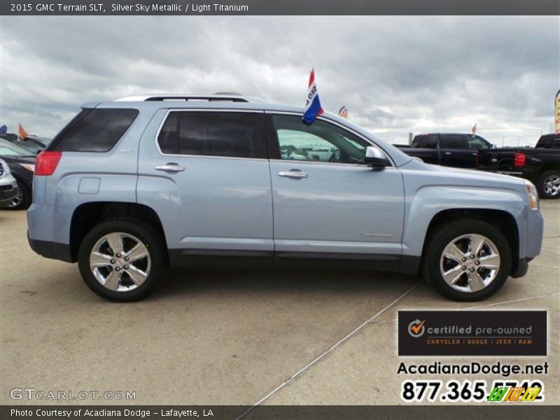Silver Sky Metallic / Light Titanium 2015 GMC Terrain SLT