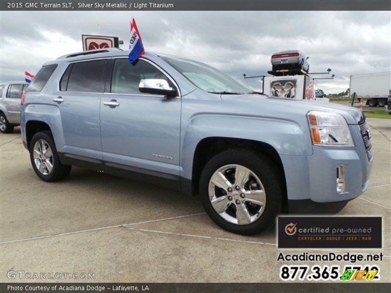 Silver Sky Metallic / Light Titanium 2015 GMC Terrain SLT