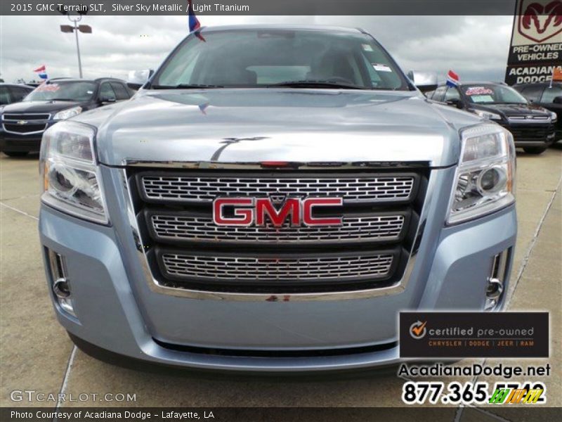 Silver Sky Metallic / Light Titanium 2015 GMC Terrain SLT