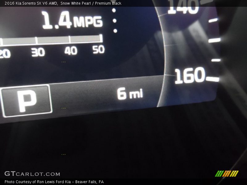 Snow White Pearl / Premium Black 2016 Kia Sorento SX V6 AWD