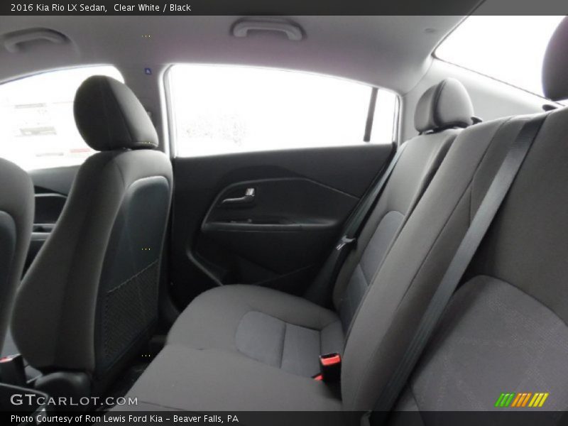 Clear White / Black 2016 Kia Rio LX Sedan