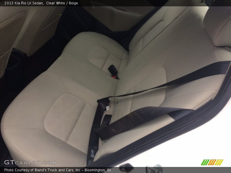 Clear White / Beige 2013 Kia Rio LX Sedan