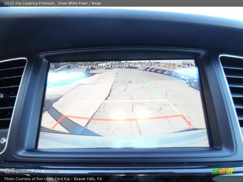 Snow White Pearl / Beige 2015 Kia Cadenza Premium