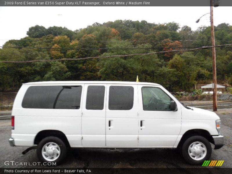 Oxford White / Medium Flint 2009 Ford E Series Van E350 Super Duty XLT Passenger