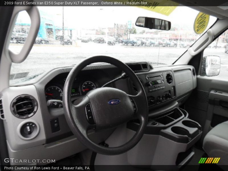 Oxford White / Medium Flint 2009 Ford E Series Van E350 Super Duty XLT Passenger