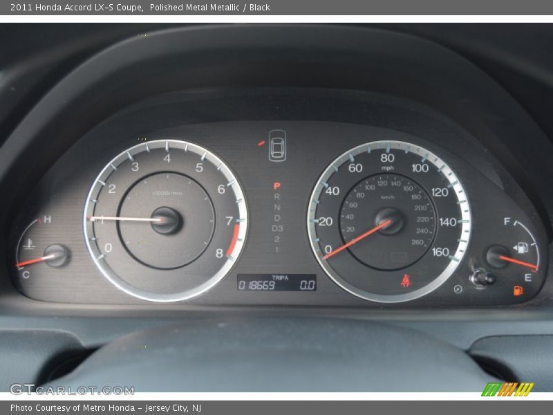 Polished Metal Metallic / Black 2011 Honda Accord LX-S Coupe