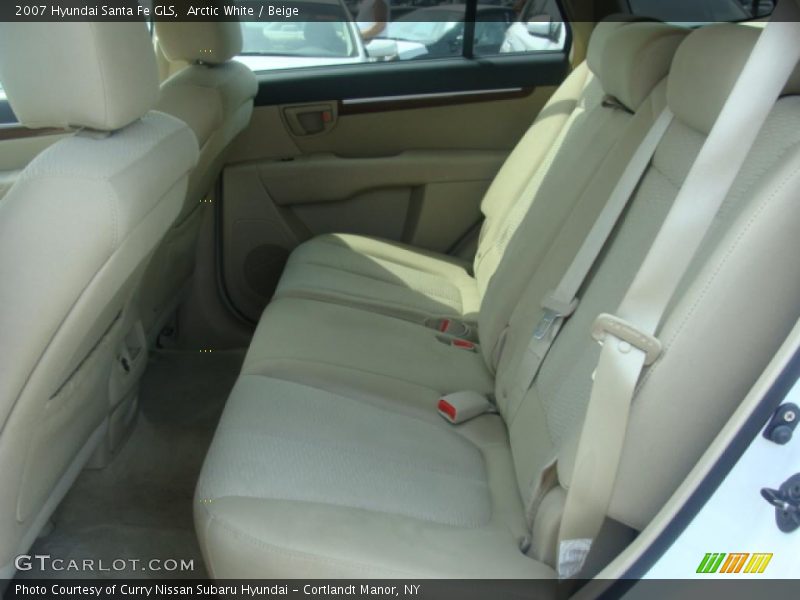 Arctic White / Beige 2007 Hyundai Santa Fe GLS