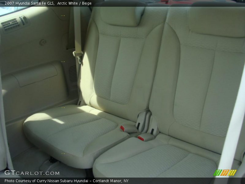 Arctic White / Beige 2007 Hyundai Santa Fe GLS