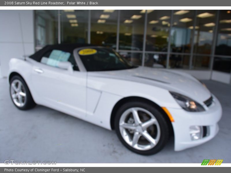 Polar White / Black 2008 Saturn Sky Red Line Roadster