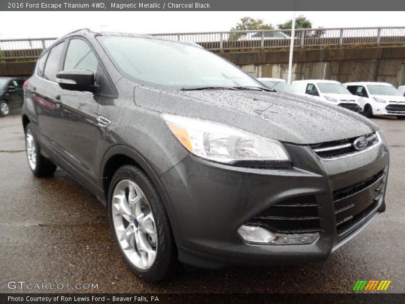 Magnetic Metallic / Charcoal Black 2016 Ford Escape Titanium 4WD
