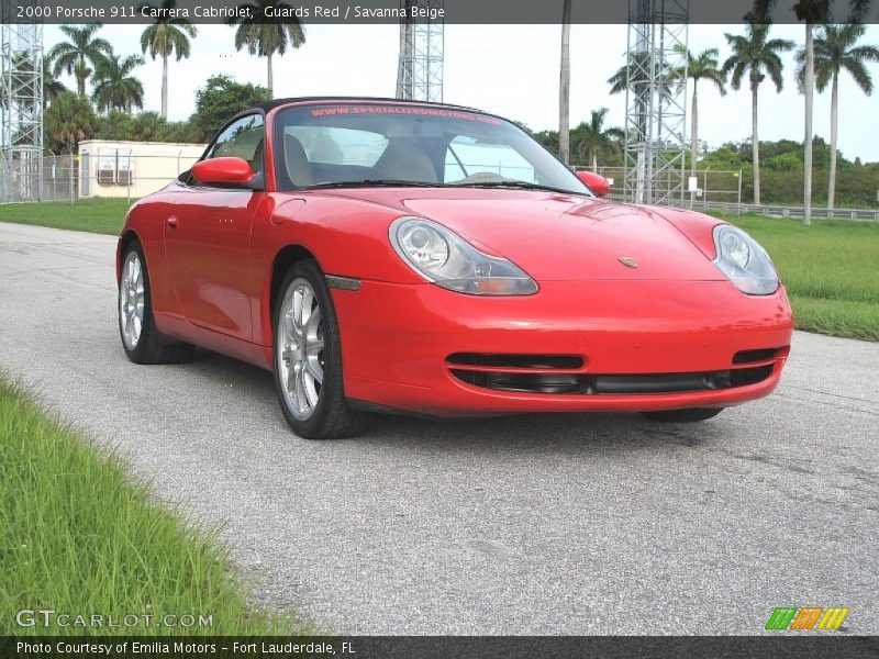 Front 3/4 View of 2000 911 Carrera Cabriolet