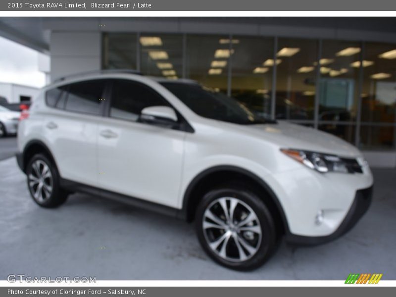 Blizzard Pearl / Latte 2015 Toyota RAV4 Limited