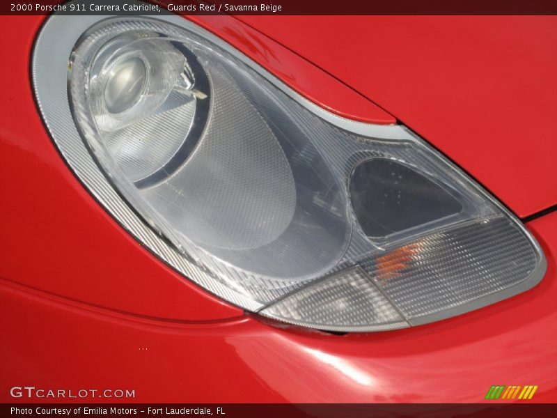 Guards Red / Savanna Beige 2000 Porsche 911 Carrera Cabriolet
