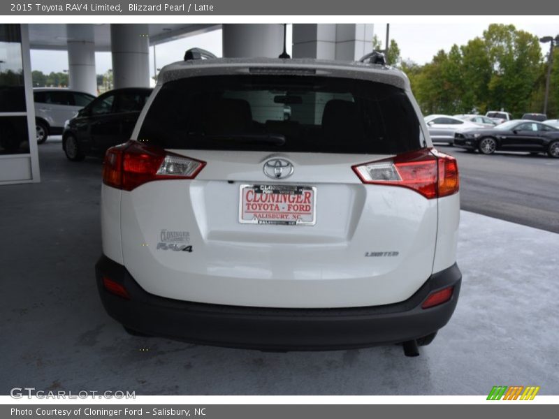 Blizzard Pearl / Latte 2015 Toyota RAV4 Limited