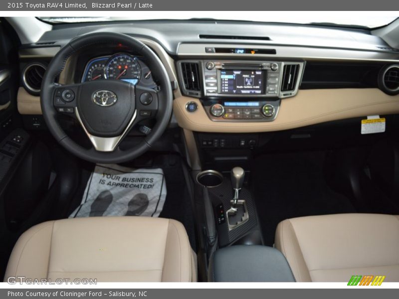 Blizzard Pearl / Latte 2015 Toyota RAV4 Limited